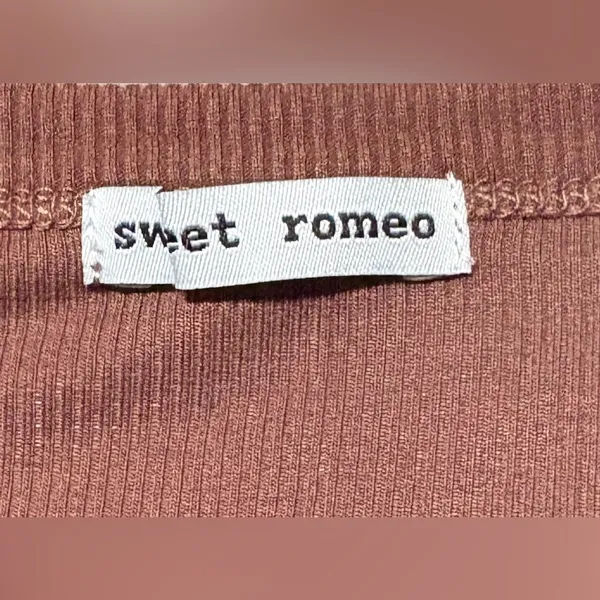 Sweet Romeo Brown Ribbed Tank Size XS NWT‎ - Image 4