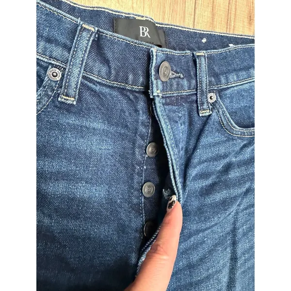 Banana Republic Washwell Women's‎ Jeans 27 Button Fly Straight Leg Denim - Image 5