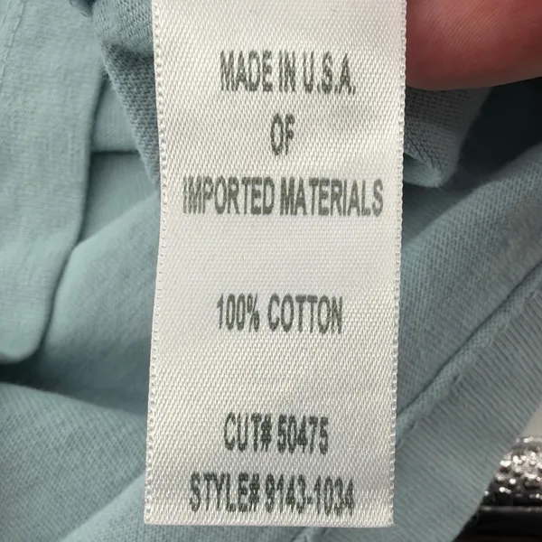 NWT Citizens of Humanity Vera Gathered Shoulder Top Small Acqua Blue Puff Sleeve - Image 9