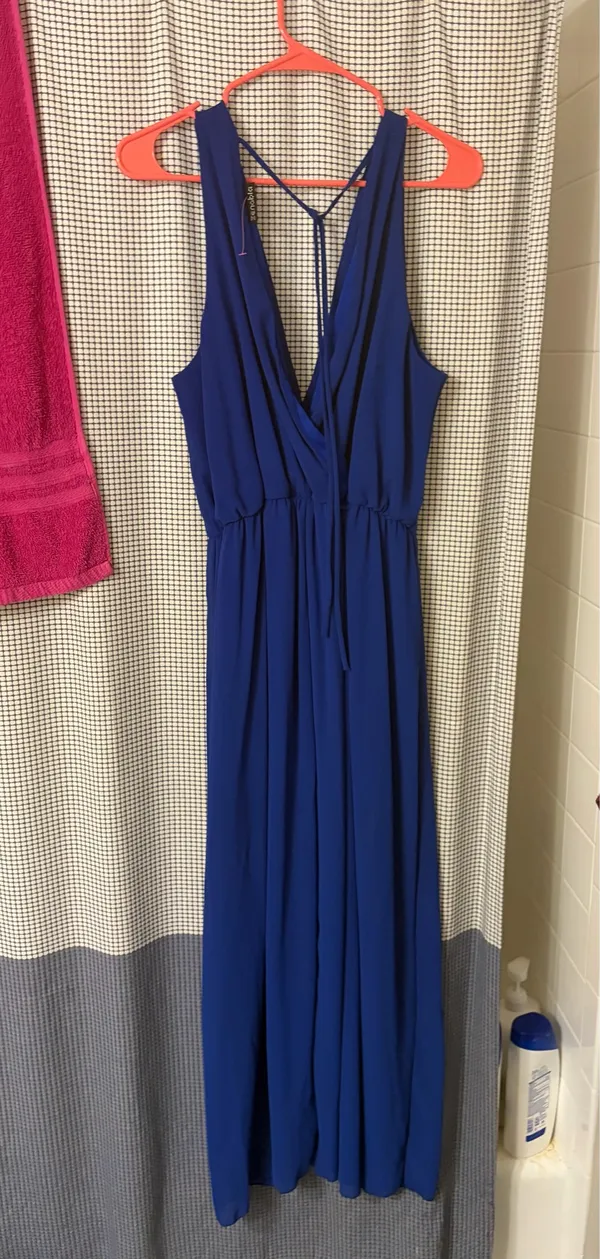 Zenobia Blue Formal Dress - Image 2