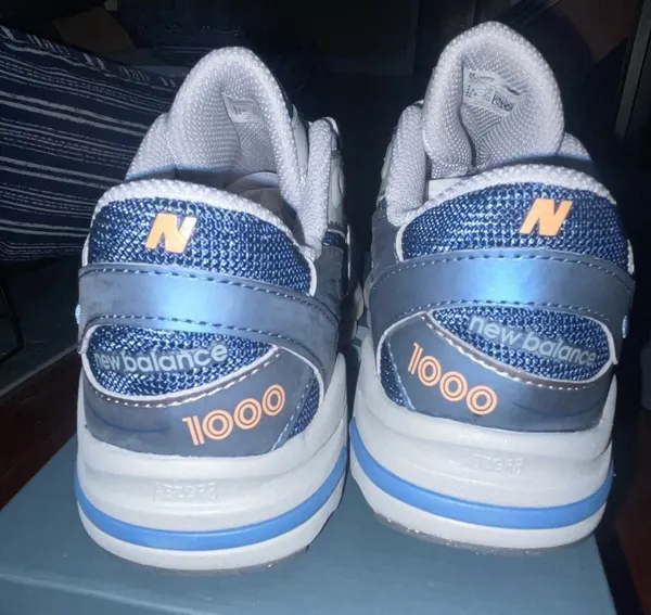 New Balance 1000 Blue Grey Sneakers - Image 5
