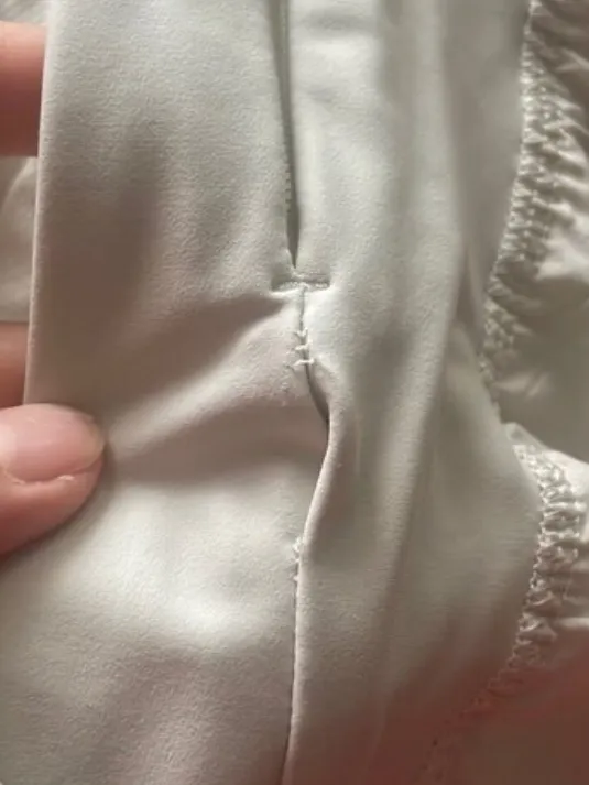 LULULEMON FAST AND FREE HR SHORTS 2" * AIRFLOW in EMBOSS MINI BONE/BONE - Image 6