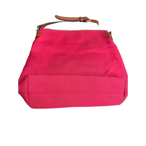 Dooney & Bourke fuschia Pink Nylon Leather Trim Crossbody Messenger Bag J8416851 - Image 9