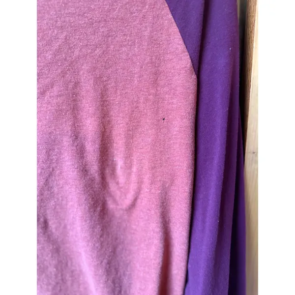 Ariat Long Sleeve Baseball Tee‎ size XL Burgundy Raglan Graphic Shirt - Image 3