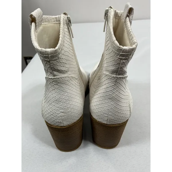 Womans Dirty Laundry Western Style Ankle Boots 7.5 M Eu 38 Side Zip Block Heel - Image 6