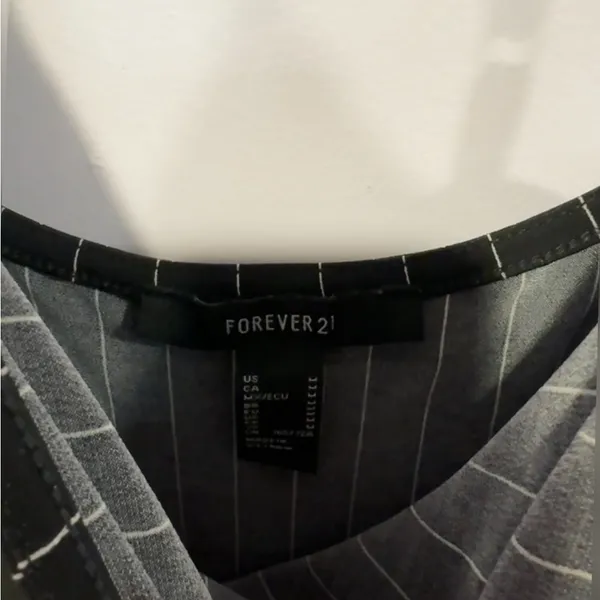 Forever21‎ black stripe jumpsuit - Image 2