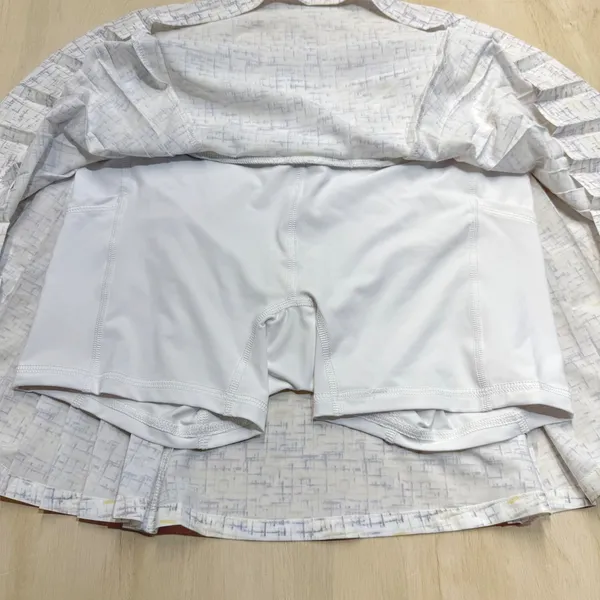 NWT‎ Calia 14" Side Pleat Golf Skort Size S Cross Thatch Cool White UPF 50+ - Image 5