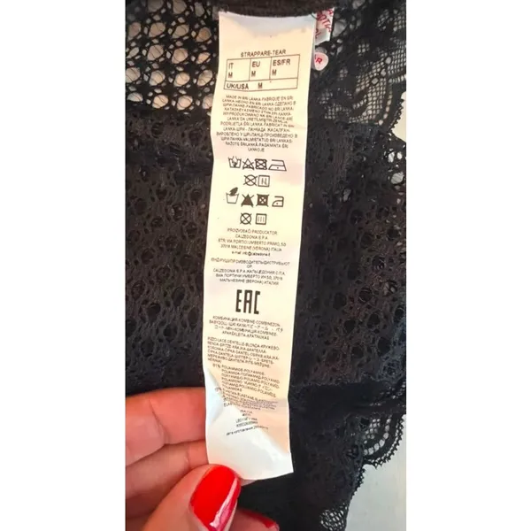 NWT Intimissimi Frou Frou Babydoll Black & White Size M - Image 9