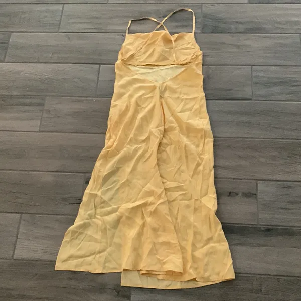 Reformation Silk golden dress - Image 6