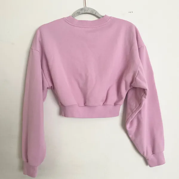 Alo Yoga Cropped Accolade Crewneck Candy Heart Pink S - Image 5