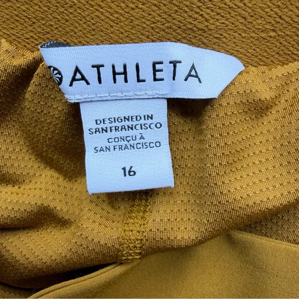 Athleta Vienna Cargo Skort Womens 16 Harvest Gold Hiking Golf Utility - Image 6