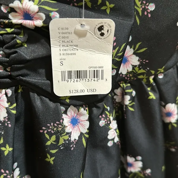 NWT Free People size small in A Bubble Mini Dress in Black - Image 6