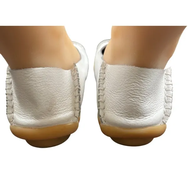 VenusCelia White Leather Flats Size 41 SKU 1176 - Image 3