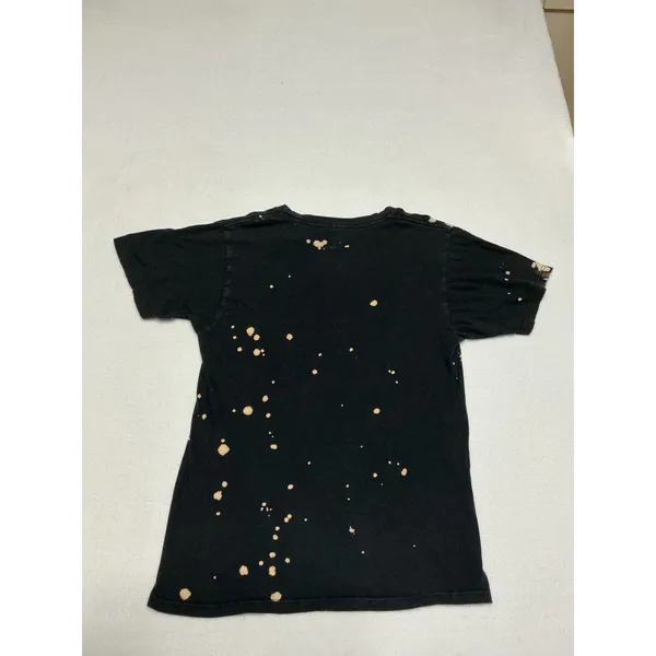 Jimi Hendrix Graphic T-Shirt Small Bleach Splatter Acid Wash Rock Band Tee - Image 2