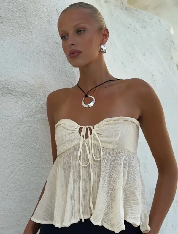 Princess Polly Tube Top White - Image 2