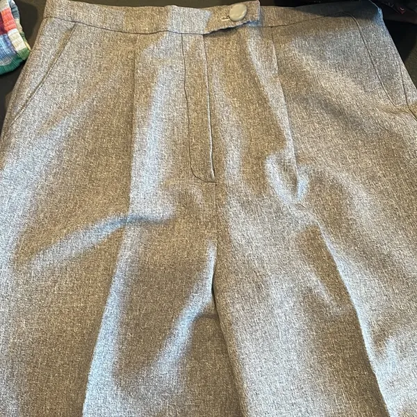 Vintage grey handmade ladies dress pants medium - Image 2