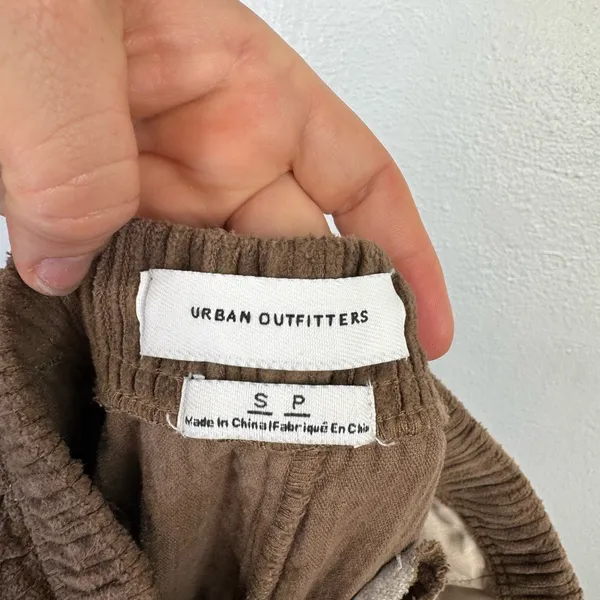Urban Outfitters Pants Womens S Brown Corduroy Pull-On Straight Leg Drawstring - Image 6