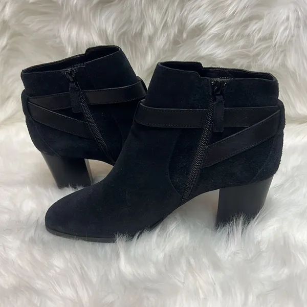 Cole Haan Black‎ Minna Grand OS Suede Booties B91 - Image 6