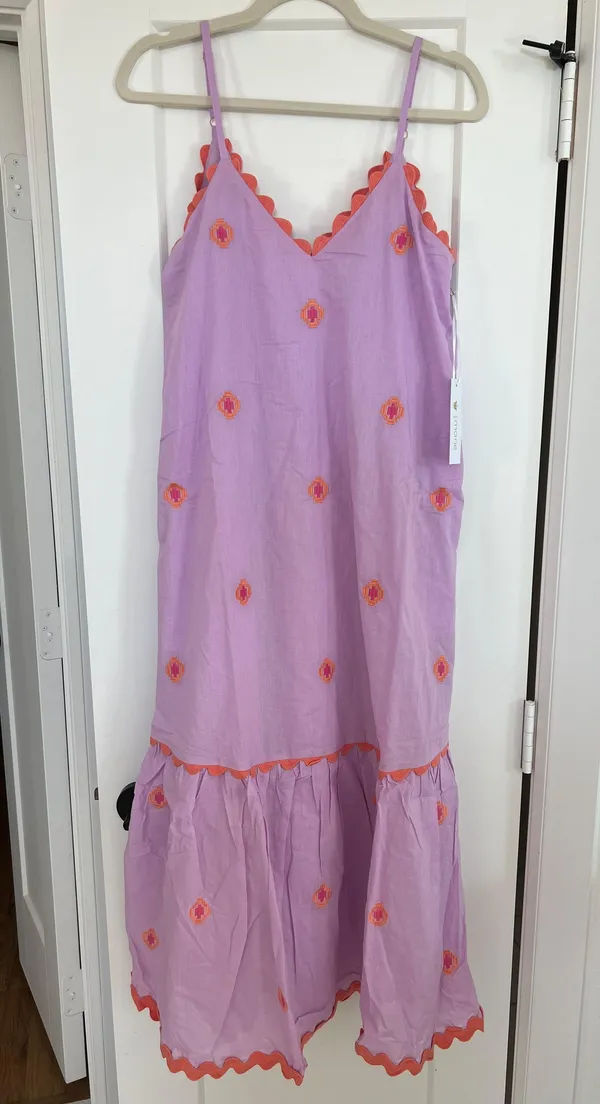 Impeccable Pig J Marie Syd Midi Dress Lavender - Image 3