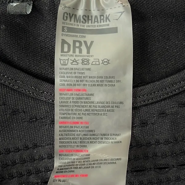 EUC Gymshark Cropped Long Sleeve Stretch Top - Image 2