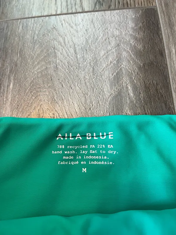 NWT Free People Aila Blue Bambi Bottoms in Deep Teal Eco Rib Swim Bottoms - Image 7