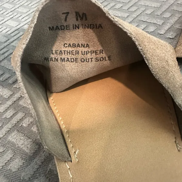 Cabana leather slide sandals Brown Size 7 - Image 2