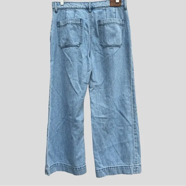 Johnny Was Noah Pleated High Rise Embroidered Trouser Jean - Image 10