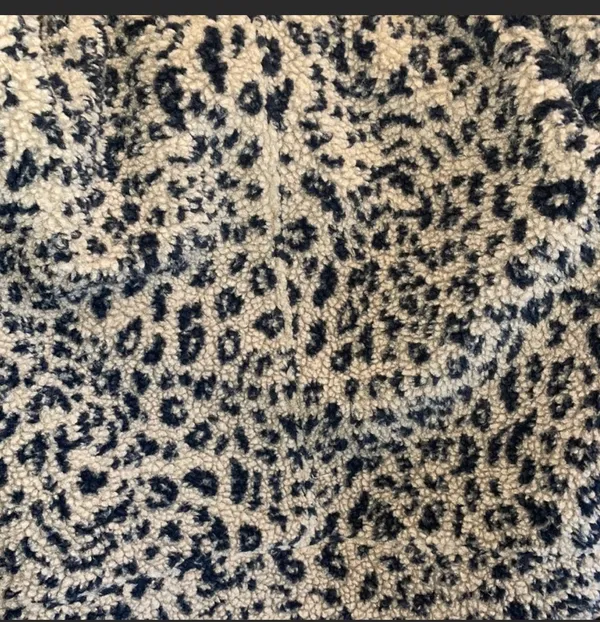 Leopard Print Teddy Jacket Brown And Black XS - Image 9