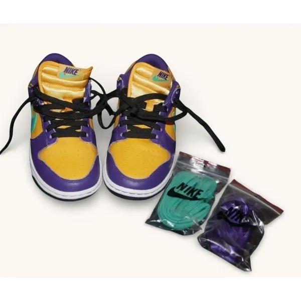 Nike Dunk Low LX Lisa Leslie Sparks Womens 8 Mens 6.5 Purple Gold‎ DO9581-500 - Image 8