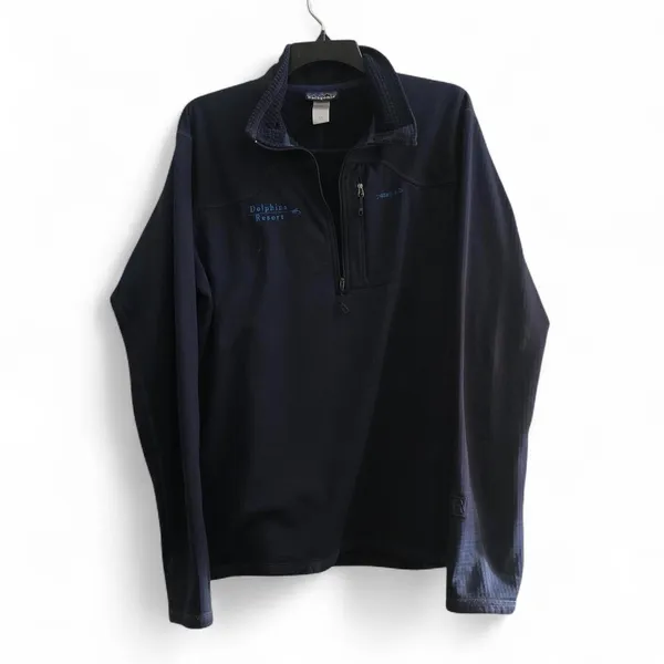 Patagonia Pullover Men XL Blue Fleece Better Sweater Pullover Outdoor Hiking 1/4 Zip Measurement in pics - Image 3