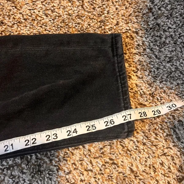 American Eagle Womens Black Distressed Mom Jean Comfort Stretch Waistband Size 4 - Image 7