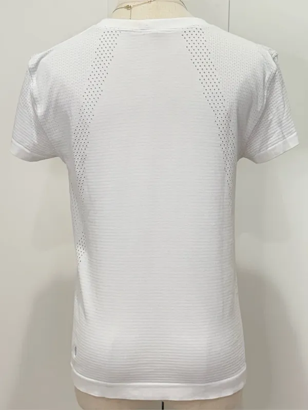Lululemon Train to Be Short-Sleeve Shirt 6 White Running Workout Activewear - Image 6