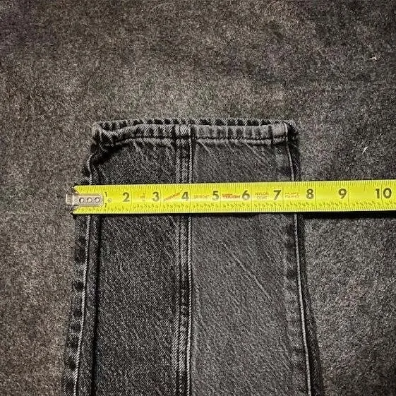 PacSun Women's‎ High Rise Straight Leg Jeans Size 30 Gray Wash Block Denim - Image 8