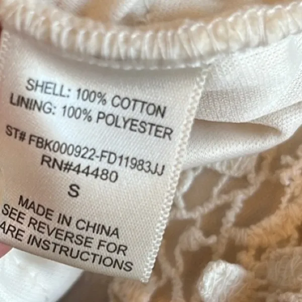 Love, Fire Feminine Crochet Lace Tiered Cream Shorts - Image 6