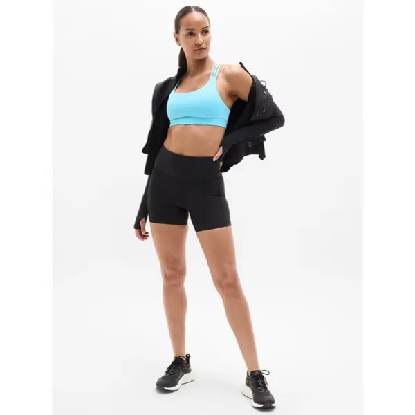 Athleta L Train Free Sport Bra Aqua Blue Large Cup A-C - Image 3