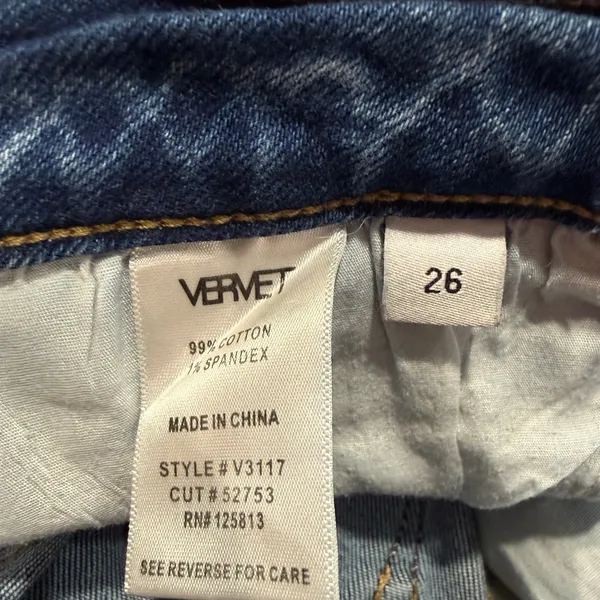 Vervet Women’s Distressed Straight Leg Jeans Size 26 - Image 7