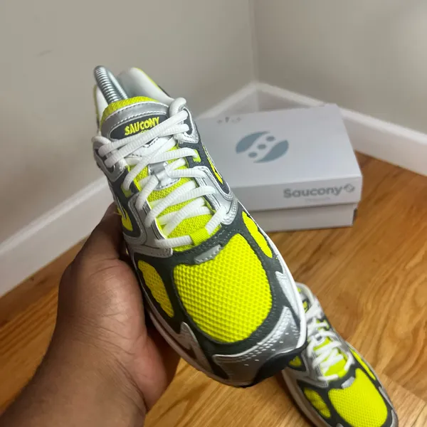 Saucony Grid Jazz 9 Yellow Silver Size 5.5M/7W - Image 20
