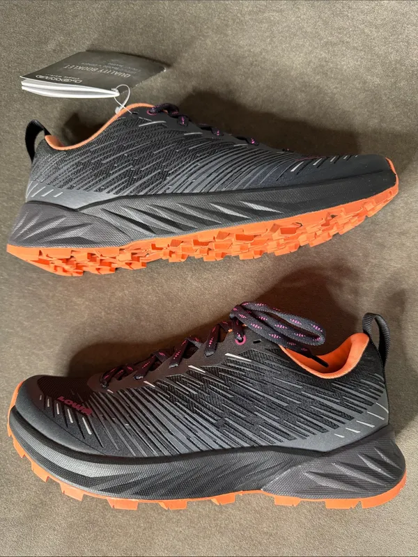 Women’s Lowa Amplux WS All Terrain Running Shoes Sneakers Size 6 Black Melon NEW - Image 3