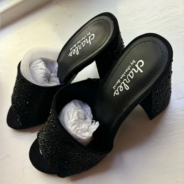 NEW Charles David Reveal Mules / Heeled Sandals Size 7 - Image 4