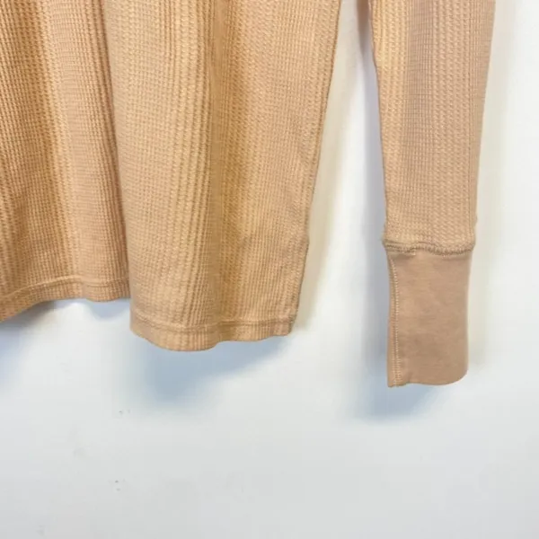 Aerie Waffle Knit Thermal Button Top - Image 2