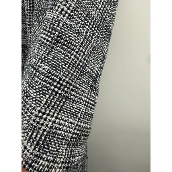 Veronica‎ Beard Fiona Coat Women's Medium Blue Multi Plaid Long Wool Blend Fall - Image 11