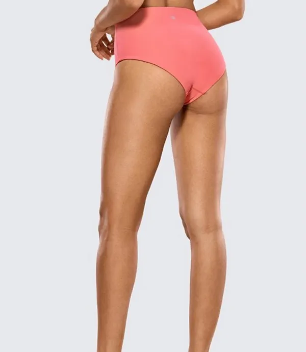 CRZ Yoga Women’s Upf 50+ High Waisted Bikini Bottom - Image 3