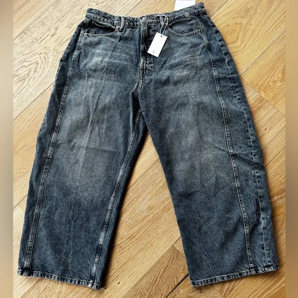 NEW Good American Extreme Barrel Jeans ~ SOLD OUT ~ Indigo ~ Size 14 / 32 - Image 6