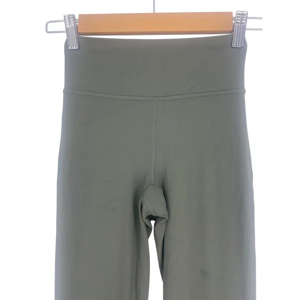 Lululemon Groove Super-High-Rise Flared Pant Army Green Size 0 Nulu - Image 4