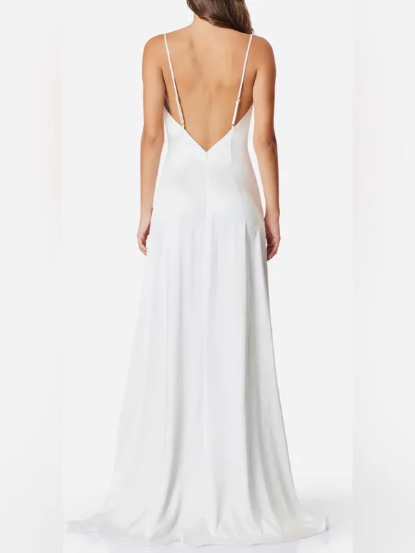 NEW‎ Elliatt Clementine Cowl Neck Maxi Dress In white Sz M - Image 4