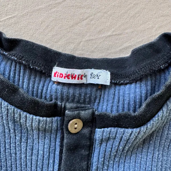 Kidichic Ribbed Henley Top - Image 5