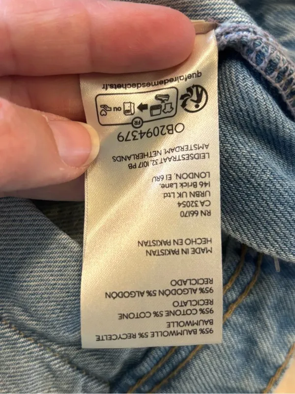 NWT Free People We The Free Madison Ave Denim Mini Skirt sz 26 - Image 5