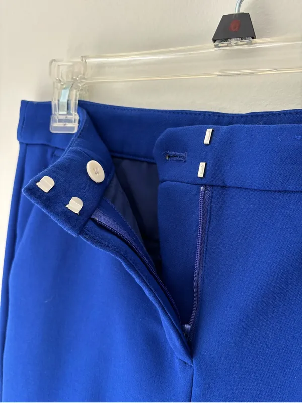 J. Crew Kate Trouser Dress Pants Royal Blue High Waist Straight Leg Business - Image 6