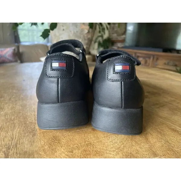 Tommy Hilfiger Black Leather Mary Jane Flats Women’s US 8.5M - Image 4
