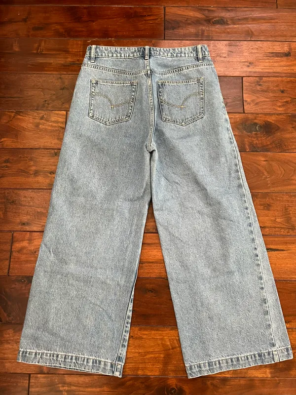 High Rise Wide Leg Crop Jeans - Image 2